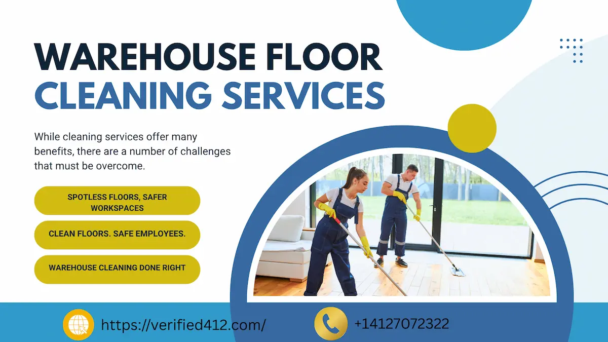Verified412 warehouse floor cleaning in Pittsburgh