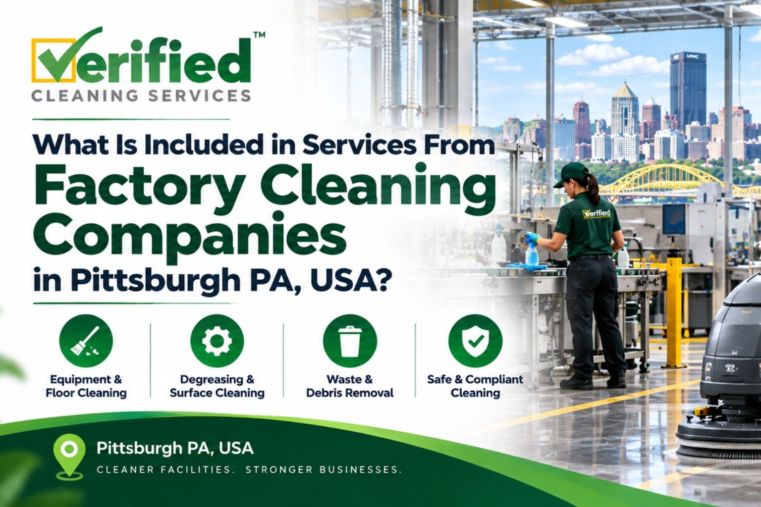Factory Cleaning Companies in Pittsburgh PA, USA