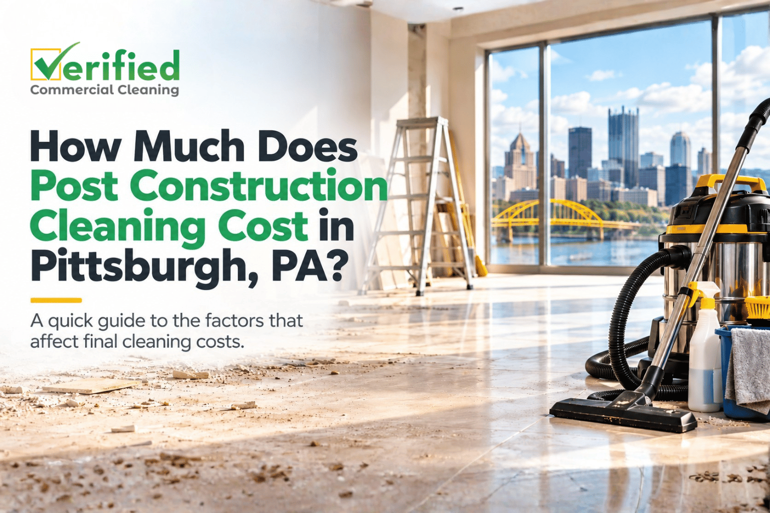 Post Construction Cleaning Cost in Pittsburgh, PA
